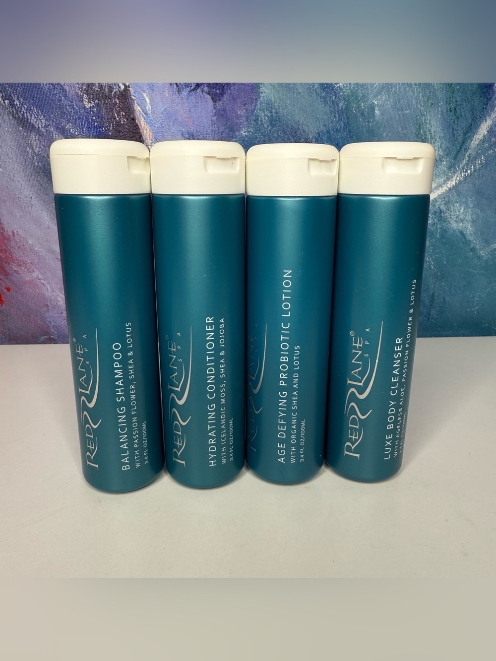 Red Lane Spa Caribbean Dusk Set: Shampoo, Conditioner, Cleanser & Body Lotion